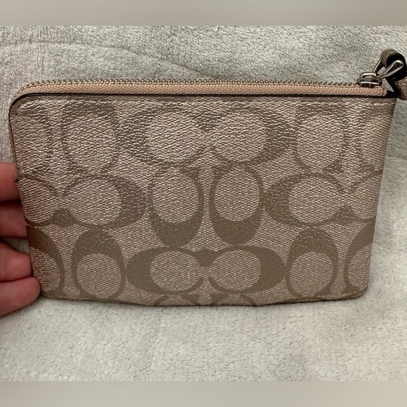 Coach monogram zip around pouch wristlet NWT. - Picture 2 of 5